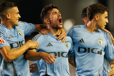 Curro, Estadio Nuevo Arcangel 'de (Maciej Rogowski) Cordoba CF ve Burgos CF takımları arasında oynanan LaLiga 2 Hypermotion maçında gol attıktan sonra kutlama yaparken görüldü.)