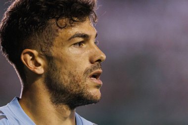 Estadio Nuevo Arcangel 'deki Cordoba CF ve Burgos CF takımları arasında LaLiga 2 Hypermotion oyunu sırasında görülen Curro (Maciej Rogowski)