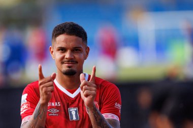 Lucas Soares seen during Liga Portugal game between teams of Casa Pia AC and CD Santa Clara at Estadio Municipal Rio Maior (Maciej Rogowski) clipart