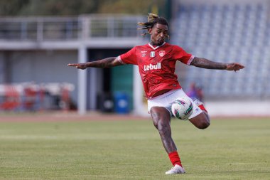 Matheus Araujo, Liga Portekiz maçı sırasında Estadio Belediyesi Rio Maior 'da Casa Pia AC ve CD Santa Clara takımları arasında görüldü (Maciej Rogowski)