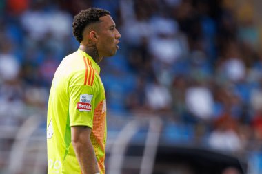 Patrick Sequeira, Liga Portekiz maçı sırasında Estadio Belediyesi Rio Maior 'da Casa Pia AC ve CD Santa Clara takımları arasında görüldü (Maciej Rogowski)