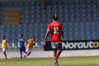 Matheus Araujo, Liga Portekiz maçı sırasında Estadio Belediyesi Rio Maior 'da Casa Pia AC ve CD Santa Clara takımları arasında görüldü (Maciej Rogowski)