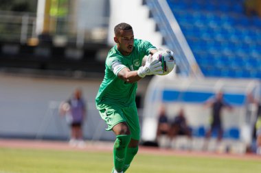 Gabriel Batista, Liga Portekiz maçı sırasında Estadio Belediyesi Rio Maior 'da Casa Pia AC ve CD Santa Clara takımları arasında görüldü (Maciej Rogowski)
