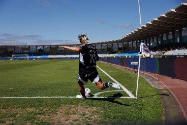 Gaizka Larrazabal, Liga Portekiz maçında Estadio Belediyesi Rio Maior 'da Casa Pia AC ve CD Santa Clara takımları arasında görüldü (Maciej Rogowski)