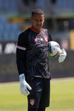 Gabriel Batista, Liga Portekiz maçı sırasında Estadio Belediyesi Rio Maior 'da Casa Pia AC ve CD Santa Clara takımları arasında görüldü (Maciej Rogowski)