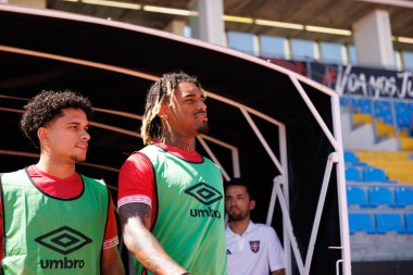 Matheus Araujo, Liga Portekiz maçı sırasında Estadio Belediyesi Rio Maior 'da Casa Pia AC ve CD Santa Clara takımları arasında görüldü (Maciej Rogowski)