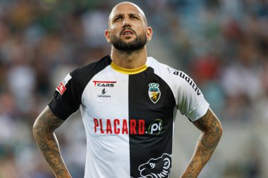 Liga Portekiz maçı sırasında Estadio Algarve 'deki SC Farense ve Sporting CP takımları arasında görüldü (Maciej Rogowski)