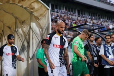 Liga Portekiz maçı sırasında Estadio Algarve 'deki SC Farense ve Sporting CP takımları arasında görüldü (Maciej Rogowski)