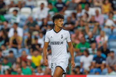 Mohamed Belloumi, Liga Portekiz maçı sırasında Estadio Algarve 'deki SC Farense ve Sportif CP takımları arasında görüldü (Maciej Rogowski)