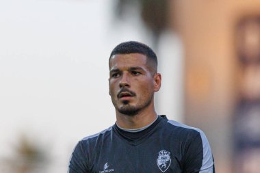 Ricardo Velho, Liga Portekiz maçı sırasında Estadio Algarve 'deki SC Farense ve Sportif CP takımları arasında görüldü (Maciej Rogowski)