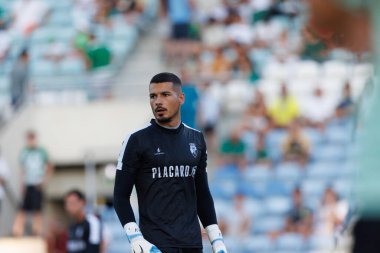 Ricardo Velho, Liga Portekiz maçı sırasında Estadio Algarve 'deki SC Farense ve Sportif CP takımları arasında görüldü (Maciej Rogowski)