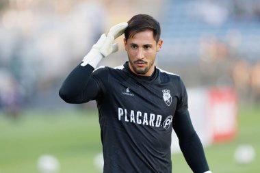 Miguel Carvalho, Liga Portekiz maçı sırasında Estadio Algarve 'deki SC Farense ve Sporting CP takımları arasında görüldü (Maciej Rogowski)
