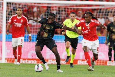 Manuel Keliano, Renato Sanches Liga Portekiz maçı sırasında Estadio Da Luz 'da SL Benfica ve CF Estrela Amadora takımları arasında görüldü (Maciej Rogowski)