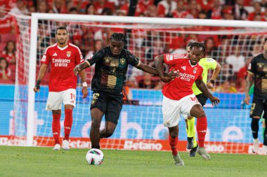 Manuel Keliano, Renato Sanches Liga Portekiz maçı sırasında Estadio Da Luz 'da SL Benfica ve CF Estrela Amadora takımları arasında görüldü (Maciej Rogowski)