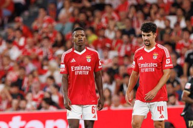 Florentino Luis, Tomas Araujo Liga Portekiz maçı sırasında SL Benfica ve CF Estrela Amadora takımları arasında Estadio Da Luz 'da (Maciej Rogowski)