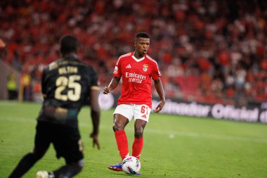 Florentino Luis, Liga Portekiz maçı sırasında Estadio Da Luz 'da SL Benfica ve CF Estrela Amadora takımları arasında görüldü (Maciej Rogowski)