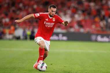 Liga Portekiz maçı sırasında Estadio Da Luz 'da SL Benfica ve CF Estrela Amadora takımları arasında görülen Orkun Kokcu (Maciej Rogowski)