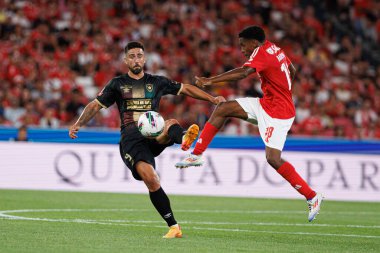 Rodrigo Pinho, Leandro Barreiro Liga Portekiz maçı sırasında Estadio Da Luz 'da SL Benfica ve CF Estrela Amadora takımları arasında görüldü (Maciej Rogowski)