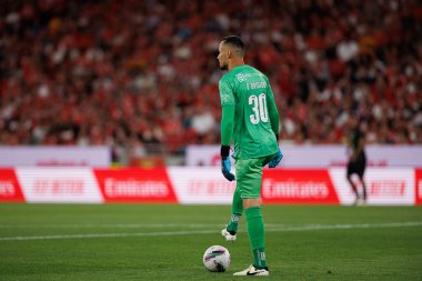 Bruno Brigido, Liga Portekiz maçı sırasında Estadio Da Luz 'da SL Benfica ve CF Estrela Amadora takımları arasında görüldü (Maciej Rogowski)