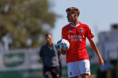 Guilherme Gaspar, Liga Revelacao maçında Estadio Aurelio Pereira 'da Sporting CP ve SL Benfica takımları arasında görüldü.