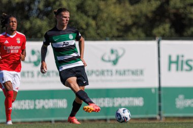 Guilherme Silva, Liga Revelacao maçı sırasında Estadio Aurelio Pereira 'da Sporting CP ve SL Benfica takımları arasında görüldü.