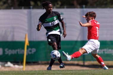 Amadu Balde, Liga Revelacao maçı sırasında Estadio Aurelio Pereira 'da Sporting CP ve SL Benfica takımları arasında görüldü.