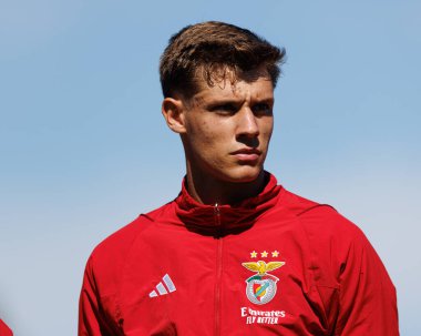 Guilherme Gaspar, Liga Revelacao maçında Estadio Aurelio Pereira 'da Sporting CP ve SL Benfica takımları arasında görüldü.