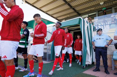 Olivio Tome, Liga Revelacao maçında Estadio Aurelio Pereira 'da Sporting CP ve SL Benfica takımları arasında görüldü.