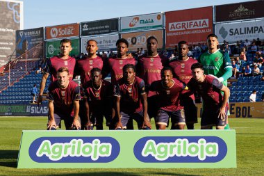 Torreense takımı Liga Portekiz 2 maçında SCU Torreense ve Portimonense SC (Maciej Rogowski)