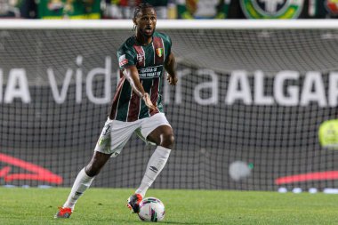 Ta ki Cissokho, Liga Portekiz maçı sırasında Estrela Amadora ve Boavista FC takımları arasında Estadio Jose Gomes 'de (Maciej Rogowski)