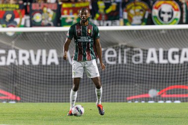 Ta ki Cissokho, Liga Portekiz maçı sırasında Estrela Amadora ve Boavista FC takımları arasında Estadio Jose Gomes 'de (Maciej Rogowski)