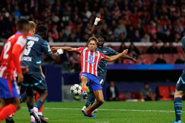 Marcos Llorente, Amadou Haidara UEFA Şampiyonlar Ligi maçında Atletico de Madrid ve Red Bull Leipzig (Maciej Rogowski)
