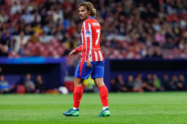 Antoine Griezmann UEFA Şampiyonlar Ligi maçında Atletico de Madrid ve Red Bull Leipzig (Maciej Rogowski) takımları arasında görüldü.)