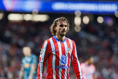 Antoine Griezmann UEFA Şampiyonlar Ligi maçında Atletico de Madrid ve Red Bull Leipzig (Maciej Rogowski) takımları arasında görüldü.)