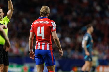 Conor Gallagher UEFA Şampiyonlar Ligi maçında Atletico de Madrid ve Red Bull Leipzig (Maciej Rogowski) takımları arasında görüldü.)