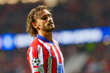 Antoine Griezmann UEFA Şampiyonlar Ligi maçında Atletico de Madrid ve Red Bull Leipzig (Maciej Rogowski) takımları arasında görüldü.)