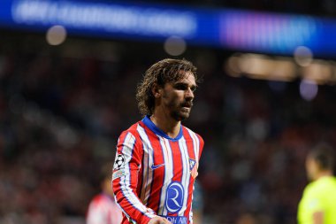 Antoine Griezmann UEFA Şampiyonlar Ligi maçında Atletico de Madrid ve Red Bull Leipzig (Maciej Rogowski) takımları arasında görüldü.)