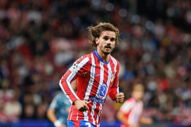 Antoine Griezmann UEFA Şampiyonlar Ligi maçında Atletico de Madrid ve Red Bull Leipzig (Maciej Rogowski) takımları arasında görüldü.)