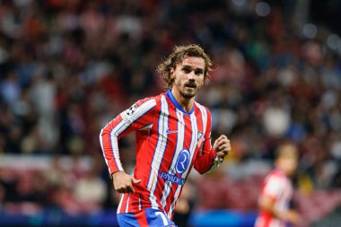 Antoine Griezmann UEFA Şampiyonlar Ligi maçında Atletico de Madrid ve Red Bull Leipzig (Maciej Rogowski) takımları arasında görüldü.)