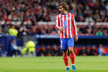 Antoine Griezmann UEFA Şampiyonlar Ligi maçında Atletico de Madrid ve Red Bull Leipzig (Maciej Rogowski) takımları arasında görüldü.)
