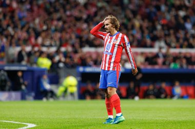 Antoine Griezmann UEFA Şampiyonlar Ligi maçında Atletico de Madrid ve Red Bull Leipzig (Maciej Rogowski) takımları arasında görüldü.)