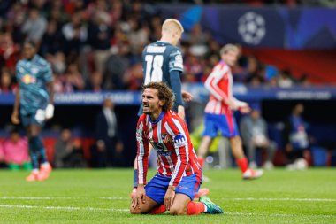 Antoine Griezmann UEFA Şampiyonlar Ligi maçında Atletico de Madrid ve Red Bull Leipzig (Maciej Rogowski) takımları arasında görüldü.)