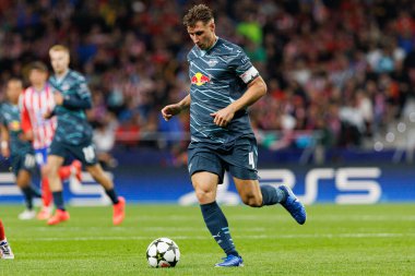 Willi Orban UEFA Şampiyonlar Ligi maçında Atletico de Madrid ve Red Bull Leipzig (Maciej Rogowski) takımları arasında görüldü.)