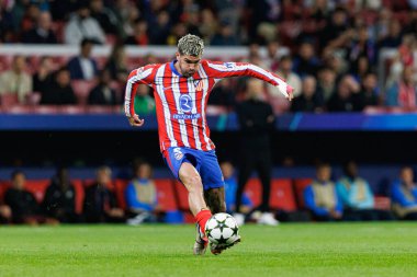 Rodrigo de Paul UEFA Şampiyonlar Ligi maçında Atletico de Madrid ve Red Bull Leipzig (Maciej Rogowski) takımları arasında görüldü.)