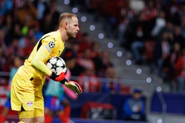 Peter Gulacsi UEFA Şampiyonlar Ligi maçında Atletico de Madrid ve Red Bull Leipzig (Maciej Rogowski) takımları arasında görüldü.)