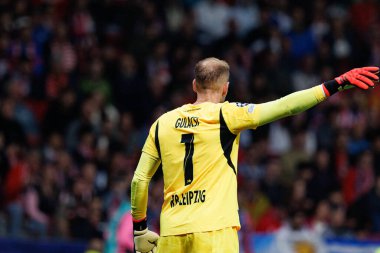 Peter Gulacsi UEFA Şampiyonlar Ligi maçında Atletico de Madrid ve Red Bull Leipzig (Maciej Rogowski) takımları arasında görüldü.)