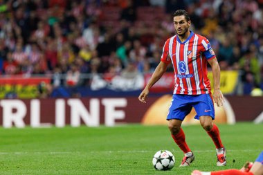 Koke UEFA Şampiyonlar Ligi maçında Atletico de Madrid ve Red Bull Leipzig (Maciej Rogowski) takımları arasında görüldü.)