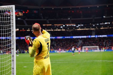 Peter Gulacsi UEFA Şampiyonlar Ligi maçında Atletico de Madrid ve Red Bull Leipzig (Maciej Rogowski) takımları arasında görüldü.)