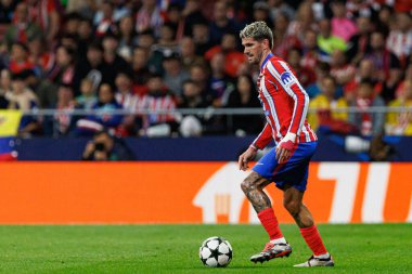 Rodrigo de Paul UEFA Şampiyonlar Ligi maçında Atletico de Madrid ve Red Bull Leipzig (Maciej Rogowski) takımları arasında görüldü.)