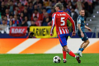 Rodrigo de Paul UEFA Şampiyonlar Ligi maçında Atletico de Madrid ve Red Bull Leipzig (Maciej Rogowski) takımları arasında görüldü.)